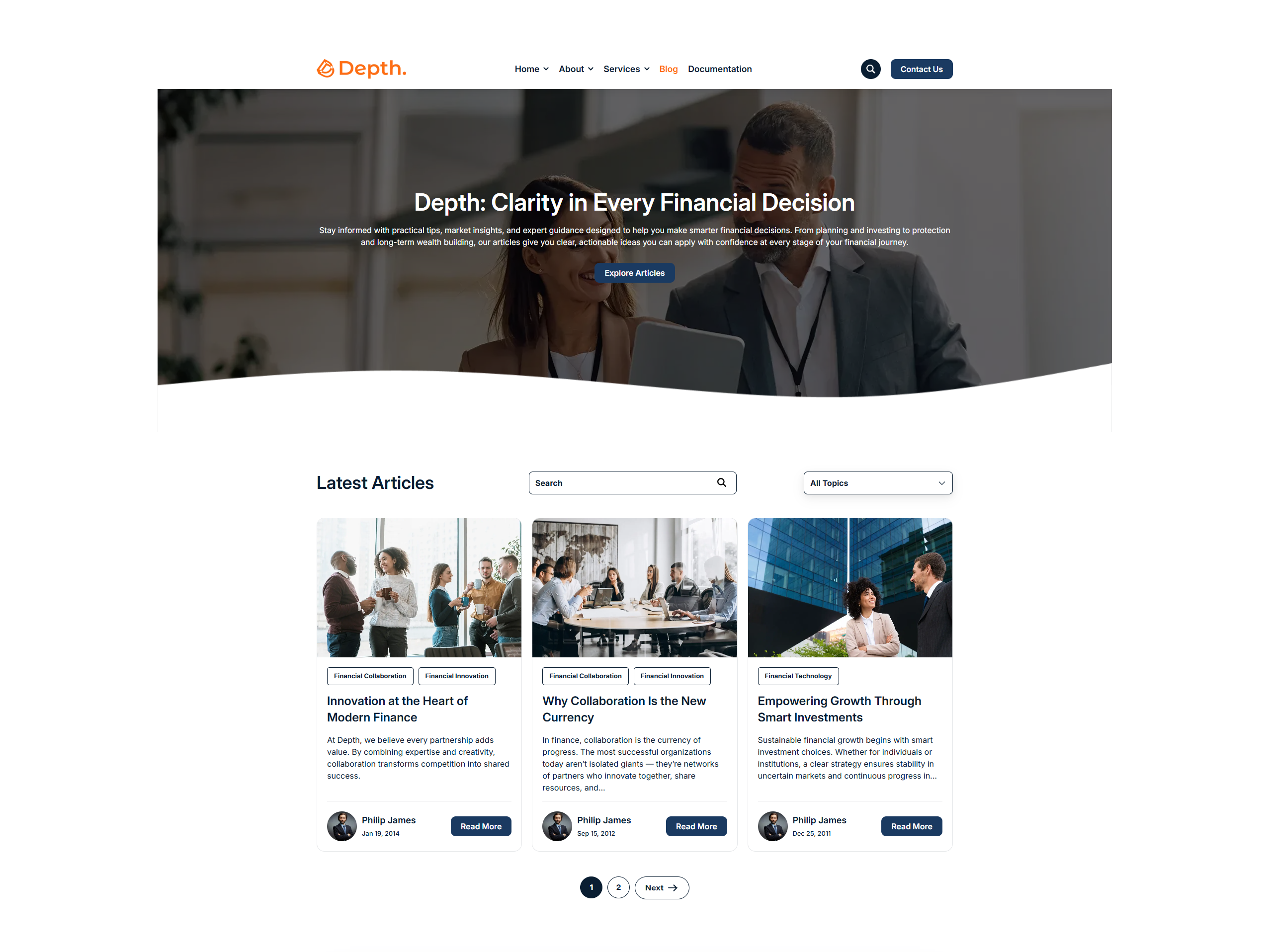 Advanced blog & content management
